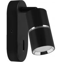 Strühm Dior kinkiet 1x35 W czarny/chrom 04270