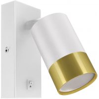 Strühm Puzon kinkiet 1x35 W biały/złoty 04285