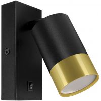 Strühm Puzon kinkiet 1x35 W czarny/złoty 04286