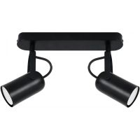 Strühm Lofta lampa podsufitowa 2x25 W czarna 04394