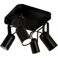 Strühm Lofta lampa podsufitowa 4x25 W czarna 04396