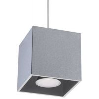 Sollux Lighting Quad 1 lampa wisząca 1x40W szara SL.0061