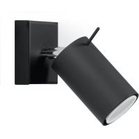 Sollux Lighting Ring kinkiet 1x40W czarny SL.0091