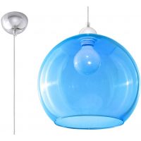 Sollux Lighting Ball lampa wisząca 1x60W błękit SL.0251