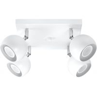 Sollux Lighting Oculare 4 lampa podsufitowa 4x40W biała SL.0440