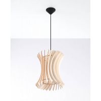 Sollux Lighting Oriana lampa wisząca 1x60W drewno naturalne SL.0642