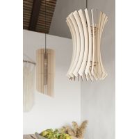 Sollux Lighting Oriana lampa wisząca 1x60W drewno naturalne SL.0642