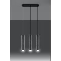 Sollux Lighting Luvo lampa wisząca 3x40W szara SL.0655