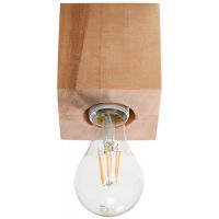 Sollux Lighting Ariz lampa podsufitowa 1x60W drewno naturalne SL.0675