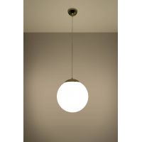 Sollux Lighting Ugo 30 lampa wisząca 1x60W biała/złota SL.0716