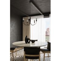 Sollux Lighting Piccolo 5 lampa wisząca 5x60W czarna SL.0855