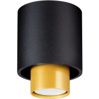 Sollux Lighting Nesi lampa podsufitowa 1x40W czarna/złota SL.0982