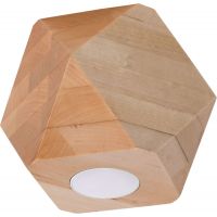 Sollux Lighting Woody lampa podsufitowa 1x40W drewno naturalne SL.1009