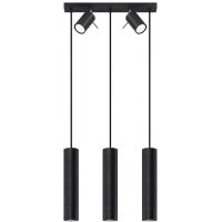 Sollux Lighting Ring lampa wisząca 5x40W czarna SL.1099