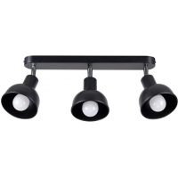 Sollux Lighting Elba lampa podsufitowa 3x15 W czarna SL.1318