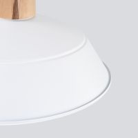 Sollux Lighting Fano lampa wisząca 1x15 W biała-drewno SL.1321