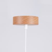 Sollux Lighting Marion lampa wisząca 1x15 W biała-drewno SL.1350