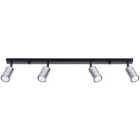 Sollux Lighting Winx lampa podsufitowa 4x10 W czarna-chrom SL.1371