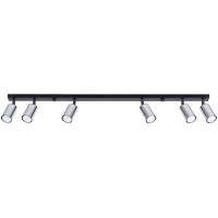 Sollux Lighting Winx lampa podsufitowa 6x10 W czarna-chrom SL.1372