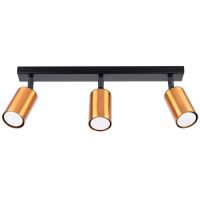 Sollux Lighting Winx lampa podsufitowa 3x10 W czarna-miedź SL.1376
