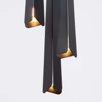 Sollux Lighting Prysm lampa wisząca 3x8 W czarna SL.1401