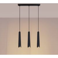 Sollux Lighting Prysm lampa wisząca 3x8 W czarna SL.1402