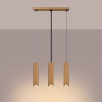 Sollux Lighting Karbon lampa wisząca 3x10 W złota SL.1556