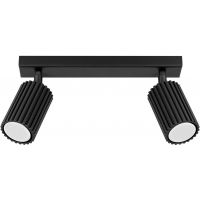 Sollux Lighting Karbon lampa podsufitowa 1x10 W czarna SL.1580