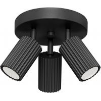 Sollux Lighting Karbon lampa podsufitowa 3x10 W czarna SL.1582