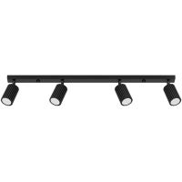 Sollux Lighting Karbon lampa podsufitowa 4x10 W czarna SL.1584