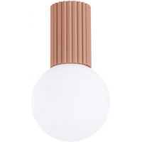 Sollux Lighting Halo lampa podsufitowa 1x8 W biała-mocca SL.1733