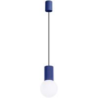 Sollux Lighting Halo lampa wisząca 1x8 W biała-ultramaryna SL.1739