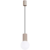 Sollux Lighting Halo lampa wisząca 1x8 W biała-taupe SL.1744