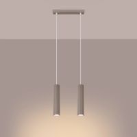 Sollux Lighting Karbon lampa wisząca 2x10 W kaszmir SL.1773