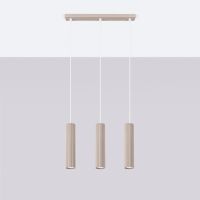 Sollux Lighting Karbon lampa wisząca 3x10 W kaszmir SL.1774