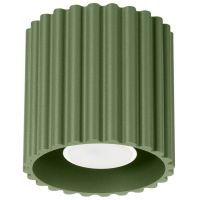 Sollux Lighting Aura lampa podsufitowa 1x10 W zielona oliwkowa SL.1794