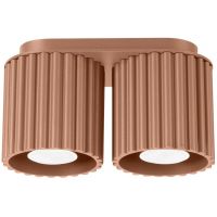 Sollux Lighting Aura lampa podsufitowa mocca 2x10 W SL.1805