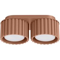 Sollux Lighting Aura lampa podsufitowa 2x10 W mocca SL.1808