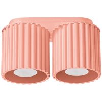 Sollux Lighting Aura lampa podsufitowa 2x10 W brzoskwiniowa SL.1825