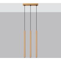 Sollux Lighting Pastelo lampa wisząca 3x8W złoty SL.1171