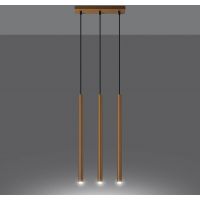 Sollux Lighting Pastelo lampa wisząca 3x8W złoty SL.1171