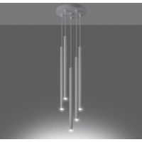 Sollux Lighting Pastelo lampa wisząca 5x8W biały SL.1175