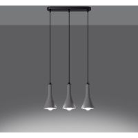 Sollux Lighting Rea lampa wisząca 3x12W beton SL.1225