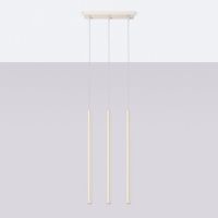 Sollux Lighting Pastelo lampa wisząca 3x8 W beżowa SL.1514