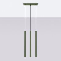 Sollux Lighting Pastelo lampa wisząca 3x8 W zielona SL.1521