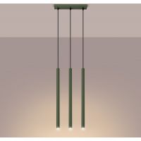 Sollux Lighting Pastelo lampa wisząca 3x8 W zielona SL.1521