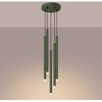 Sollux Lighting Pastelo lampa wisząca 5x8 W zielona SL.1522