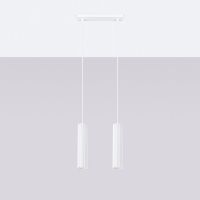 Sollux Lighting Karbon lampa wisząca 2x10 W biała SL.1536