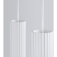 Sollux Lighting Karbon lampa wisząca 2x10 W biała SL.1536
