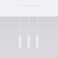 Sollux Lighting Karbon lampa wisząca 3x10 W biała SL.1537